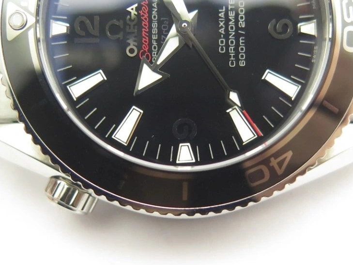 0307 HighPerformance Seamaster Planet Ocean GMT 600M Blue Dial SS On Blue Rubber Strap A 8278